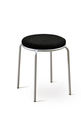 Pall Jim 45xcm Vit Metall - Sittmöbler - Rusta