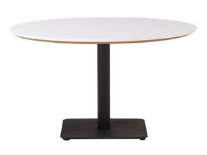 Sofabord Trend, Ø 900 mm,firkantet fod sort