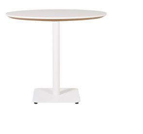 Cafebord Trend, Diameter Ø900 mm, hvid firkantet fod