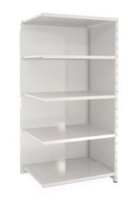 Lagerhylla  Vit/Vit, täckt gavel & rygg, utbyggnad, BxDxH 965x700x1960 Lagerhylla  Vit/Vit, täckt gavel & rygg, utbyggnad, BxDxH 965x700x1960