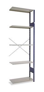 Lagerhylla  Blå/Grå, utbyggnad, BxDxH 965x400x3000, öppen