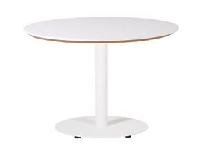Sofabord Trend, Ø 700 mm,rund fod hvid 