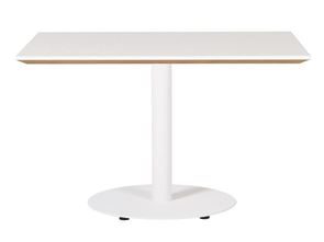 Sofabord Trend, 800x800 mm,rund fod hvid 