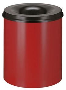 Roskakori paloturvallinen, 80 l, punainen, korkeus 550 mm Roskakori paloturvallinen, 80 l, punainen, korkeus 550 mm