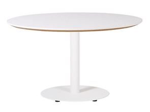 Sofabord Trend, Ø 900 mm,rund fod hvid 
