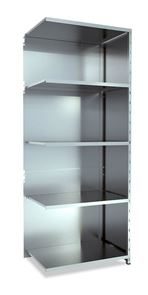 Lagerhylla  Galvaniserad, täckt gavel & rygg, utbyggnad, BxDxH 965x600x2500 Lagerhylla  Galvaniserad, täckt gavel & rygg, utbyggnad, BxDxH 965x600x2500