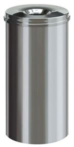 Roskakori paloturvallinen, 50 l, ruostumaton teräs, korkeus 625 mm Roskakori paloturvallinen, 50 l, ruostumaton teräs, korkeus 625 mm