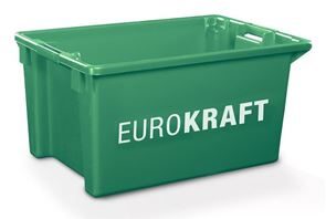 Lagerkasse Louise, volumen 70 l, 2-pak, vægge og bund lukkede, grøn Lagerkasse Louise, volumen 70 l, 2-pak, vægge og bund lukkede, grøn