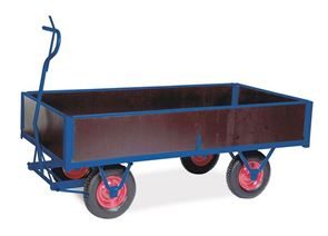 Transportvagn, med gavlar, LxB 1500x700 mm, max 750-1500 kg Transportvagn, med gavlar, LxB 1500x700 mm, max 750-1500 kg