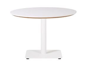 Sofabord Trend, Ø 700 mm,firkantet fod hvid
