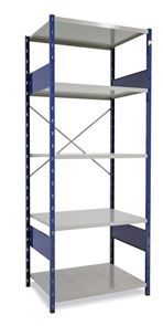 Lagerhylla  Blå/Grå, grund, BxDxH 1000x700x2500, öppen