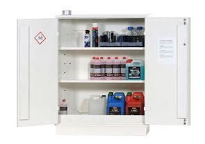 Kemikaalikaappi Alexander, LxSxK 1000x450x1295 mm, valkoinen Kemikaalikaappi Alexander, LxSxK 1000x450x1295 mm, valkoinen