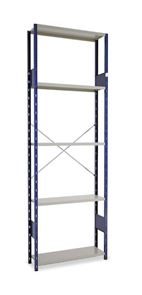 Lagerhylla  Blå/Grå, grund, BxDxH 1000x300x3000, öppen