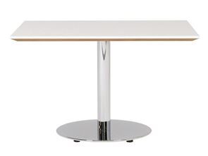Sofabord Trend, 800x800 mm,rund fod krom