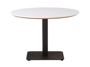 Sofabord Trend, Ø 700 mm,firkantet fod sort