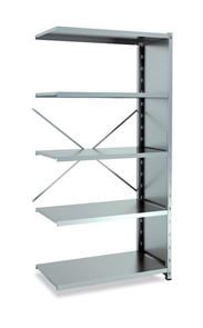 Lagerhylla  Galvaniserad, täckt gavel, utbyggnad, BxDxH 965x500x1960