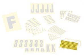 Selvklæbende bogstaver og tal, ark med ens tegn , gul / sort, HxB 9,5x6 mm Selvklæbende bogstaver og tal, ark med ens tegn , gul / sort, HxB 9,5x6 mm