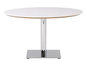 Sofabord Trend, Ø 900 mm,firkantet fod krom