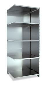 Lagerhylla  Galvaniserad, täckt gavel & rygg, utbyggnad, BxDxH 965x700x2500 Lagerhylla  Galvaniserad, täckt gavel & rygg, utbyggnad, BxDxH 965x700x2500