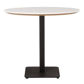 Cafebord Trend, Diameter Ø900 mm, sort firkantet fod