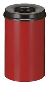 Roskakori paloturvallinen, 20 l, punainen, korkeus 426 mm Roskakori paloturvallinen, 20 l, punainen, korkeus 426 mm