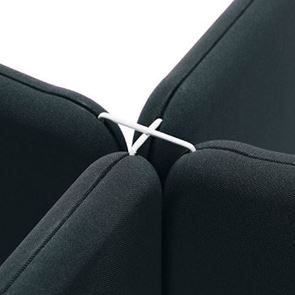 Kiinnike lattiasermille Softline, neljätiekytkentä, valkoinen