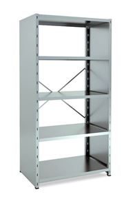 Lagerhylla  Galvaniserad, täckt gavel, grund, BxDxH 1000x600x1960