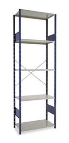 Lagerhylla  Blå/Grå, grund, BxDxH 1000x500x3000, öppen
