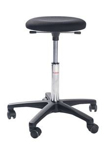 Arbejdsstol Noah fra Global, høj, højde 580-840 mm, sort stof Arbejdsstol Noah fra Global, høj, højde 580-840 mm, sort stof