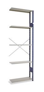 Lagerhylla  Blå/Grå, utbyggnad, BxDxH 965x300x3000, öppen