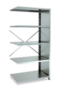 Lagerhylla  Galvaniserad, täckt gavel, utbyggnad, BxDxH 965x600x1960