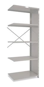 Varastohylly Gerdmanshylly, jatko-osa, LxSxK 965x600x2500, umpinaiset päädyt, valkoinen/valkoinen Varastohylly Gerdmanshylly, jatko-osa, LxSxK 965x600x2500, umpinaiset päädyt, valkoinen/valkoinen