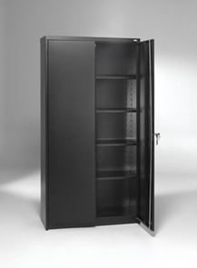 Peltikaappi Keep, LxSxK 1000x400x1975, musta, sylinterilukko Peltikaappi Keep, LxSxK 1000x400x1975, musta, sylinterilukko
