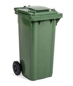 Jäteastia 120 litraa, vihreä, pyörät Jäteastia 120 litraa, vihreä, pyörät