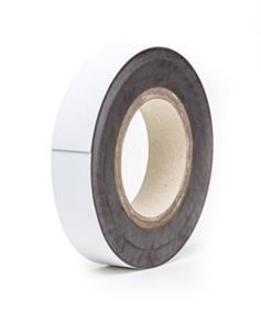 Magnetbånd, hvid, B 40 mm, rulle á 10 m