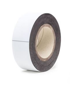 Magnetbånd, hvid, B 50 mm, rulle á 10 m