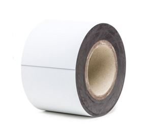 Magnetbånd, hvid, B 100 mm, rulle á 10 m