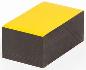 Magnetskilte til opmærkning af lager, gul, HxB 40x100 mm, 100-pak Magnetskilte til opmærkning af lager, gul, HxB 40x100 mm, 100-pak