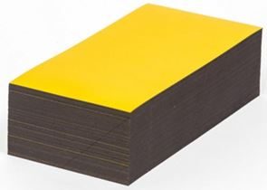 Magnetskilte til opmærkning af lager, gul, HxB 80x150 mm, 100-pak Magnetskilte til opmærkning af lager, gul, HxB 80x150 mm, 100-pak