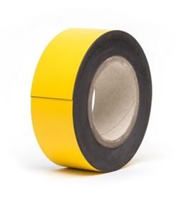 Magneettiteippi, keltainen, rulla, korkeus 60 mm, rullan pituus 10 m Magneettiteippi, keltainen, rulla, korkeus 60 mm, rullan pituus 10 m