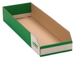 Plukkasse i pap, sammenklappelig, 50-pak, LxBxH 600x200x100 mm Plukkasse i pap, sammenklappelig, 50-pak, LxBxH 600x200x100 mm