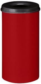 Roskakori paloturvallinen, 50 l, punainen, korkeus 625 mm Roskakori paloturvallinen, 50 l, punainen, korkeus 625 mm