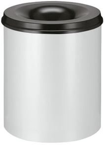 Roskakori paloturvallinen, 80 l, vaaleanharmaa, korkeus 550 mm Roskakori paloturvallinen, 80 l, vaaleanharmaa, korkeus 550 mm