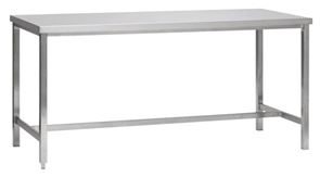 Työpöytä teollisuuteen, ruostumaton, ilman alatasoa, PxL 1800x750 mm Työpöytä teollisuuteen, ruostumaton, ilman alatasoa, PxL 1800x750 mm