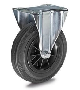 Industrihjul med plastfælg, faste, hjul ØxB 200x50 mm Industrihjul med plastfælg, faste, hjul ØxB 200x50 mm