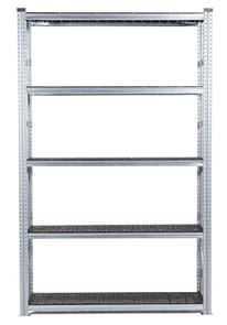 Lagerhylla Flex, grund, BxDxH 1576x320x2500, 5 st svarta hyllplan Lagerhylla Flex, grund, BxDxH 1576x320x2500, 5 st svarta hyllplan
