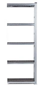 Lagerhylla Flex, utbyggnad, BxDxH 906x320x2500, 5 st svarta hyllplan Lagerhylla Flex, utbyggnad, BxDxH 906x320x2500, 5 st svarta hyllplan