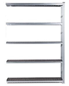Lagerhylla Flex, utbyggnad, BxDxH 1806x320x2500, 5 st svarta hyllplan  Lagerhylla Flex, utbyggnad, BxDxH 1806x320x2500, 5 st svarta hyllplan