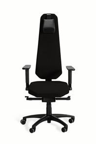 Kontorstol Ullmanstolen Q-Lite, stoff Gaja Classic, svart Kontorstol Ullmanstolen Q-Lite, stoff Gaja Classic, svart