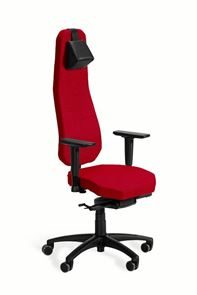 Kontorstol Ullmanstolen Q-Lite, stoff Gaja Classic, rød Kontorstol Ullmanstolen Q-Lite, stoff Gaja Classic, rød